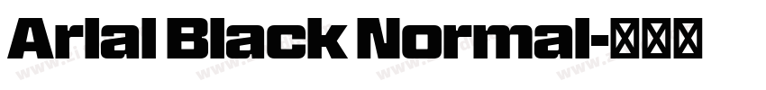 Arlal Black Normal字体转换